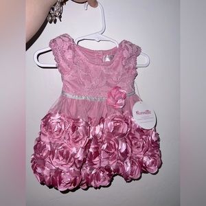 Pink Lacey dress for infant never used